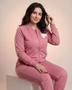 ⁦بيجامة حريمي كابيشوة تطريز هلال ونجمة⁩ - الصورة ⁦3⁩